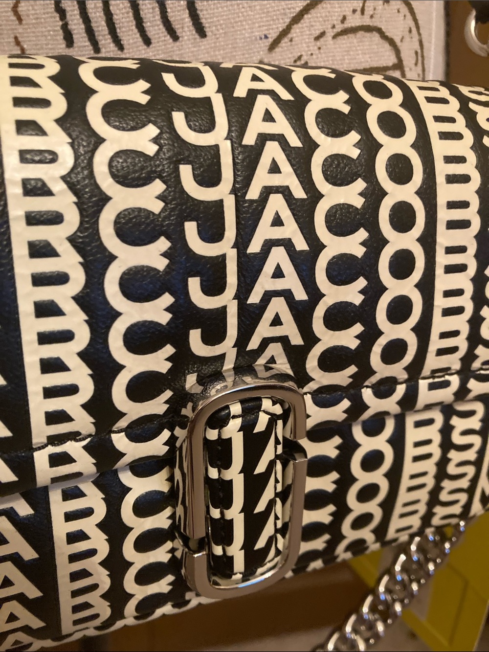 Marc Jacobs The Monogram Leather J Marc Mini Convertible Crossbody/Chain Bag NWT - Picture 4 of 13